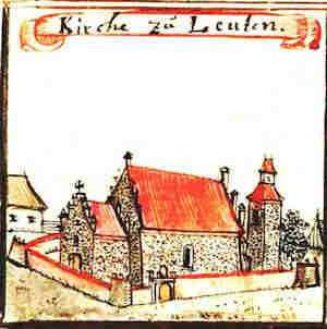 Kirche zu Leuten - Koci, widok oglny